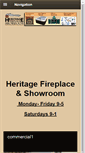 Mobile Screenshot of heritagefireplaceshowroom.com